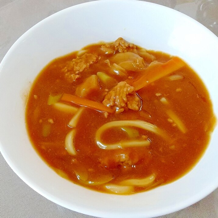 ひき肉カレーうどん＋＋